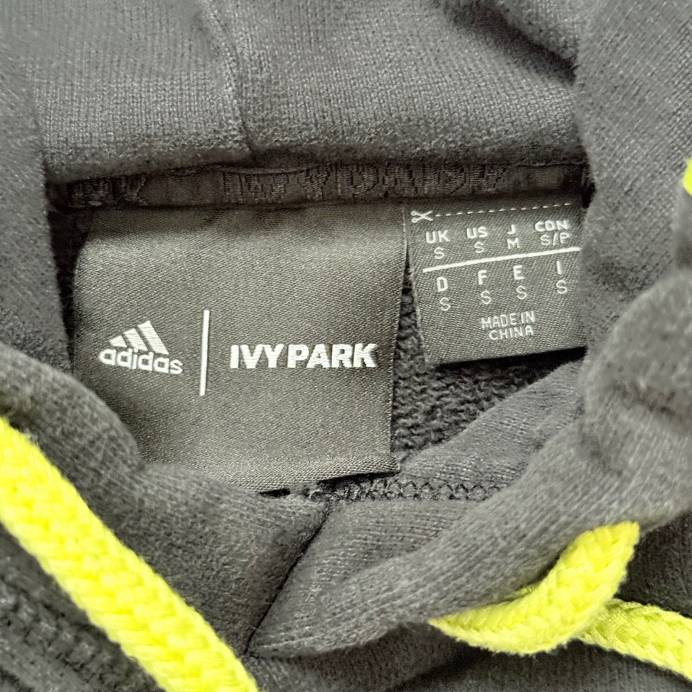 Adidas x Ivy Park x Peloton Hoodie Sweatshirt Mens Small Black Pullover - Picture 5 of 13